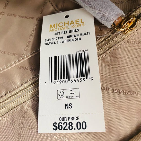 Michael Kors Jet Set Girls Travel Large Weekender Duffel Bag - Picture 9 of 15